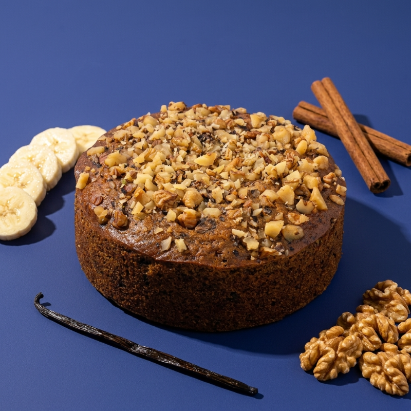 Date Banana Walnut Tea Cake (No added sugar)