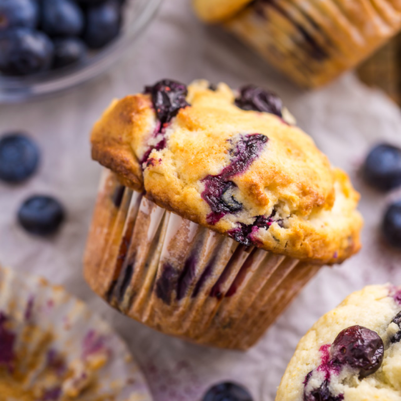 Jowar Lemon Blueberry Muffin