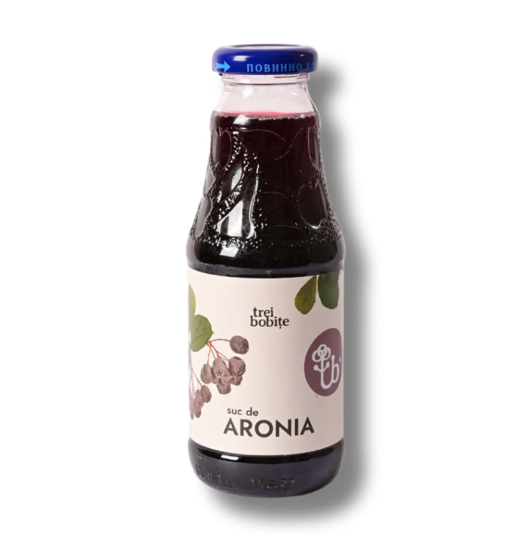 Suc de Aronia - TREI BOBIȚE - 250 ml