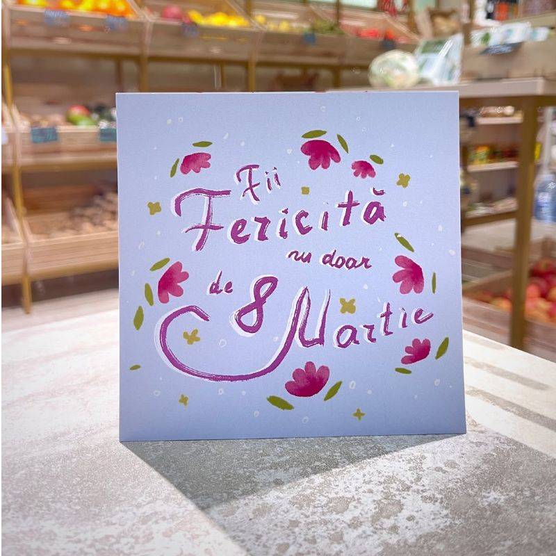 Carte poștală de autor - ”De 8 Martie”