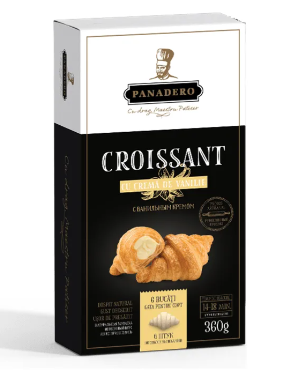 Croissante cu cremă de vanilie - Panadero