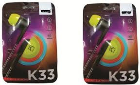 KDM K33 Earphone pack of 2 Wired Price in India - Buy HSONEX KDM K33 Earphone pack of 2 Wired Online