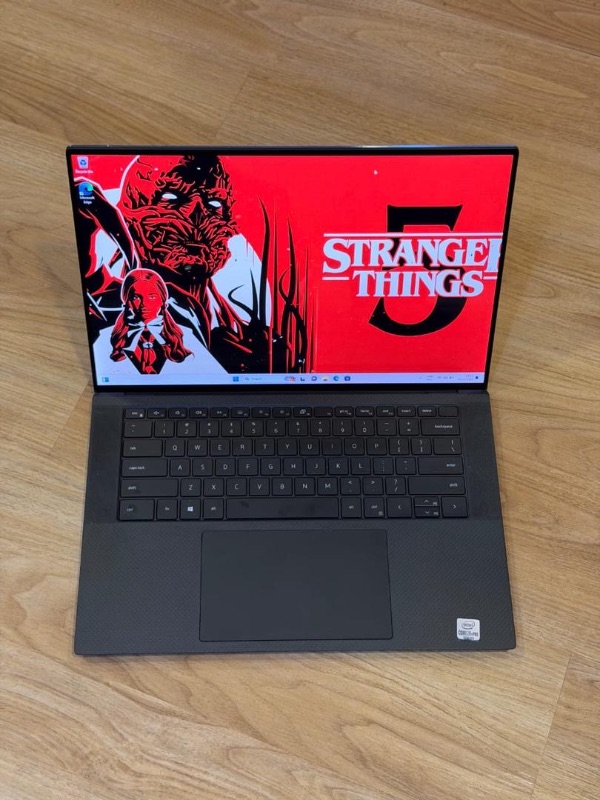 DELL Precision 5550
15.6" 4K UHD+ Touchscreen Display 
10th Gen Intel core i9-10885H
32GB RAM / 1TB SSD
NVIDIA Quadro T2000
4GB GDDR5 Dedicated Graphics Card
Face ID & Fingerprint scanner
Backlit keyboard
Laptop and Charger