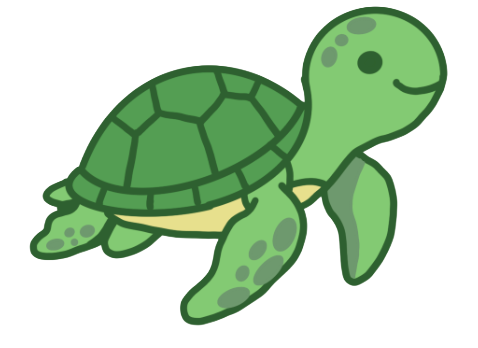 Smiling Sea Turtle