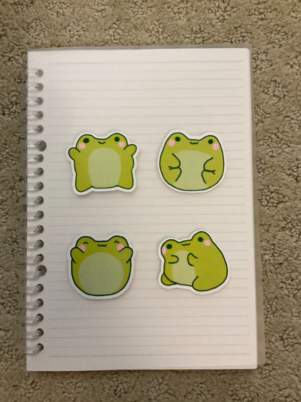 Frog Sticker Pack (Big 4 count)
