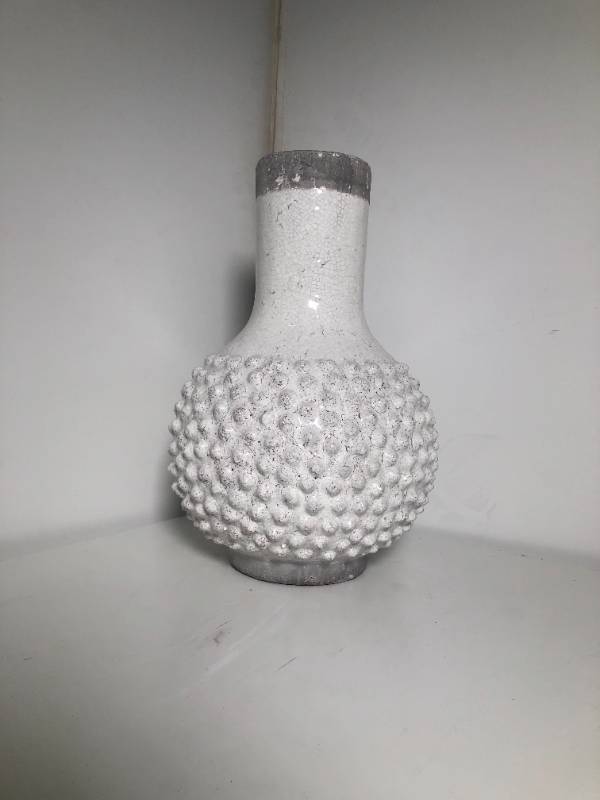 Aged Tall Bubble Vase