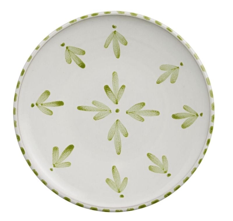 Alamada Hand Painted Floral Salad Plate
