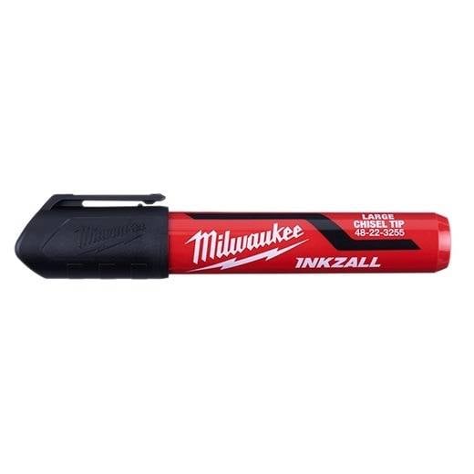 MARKING - MILWAUKEE INKZALL LARGE CHISEL TIP BLACK MARKER
