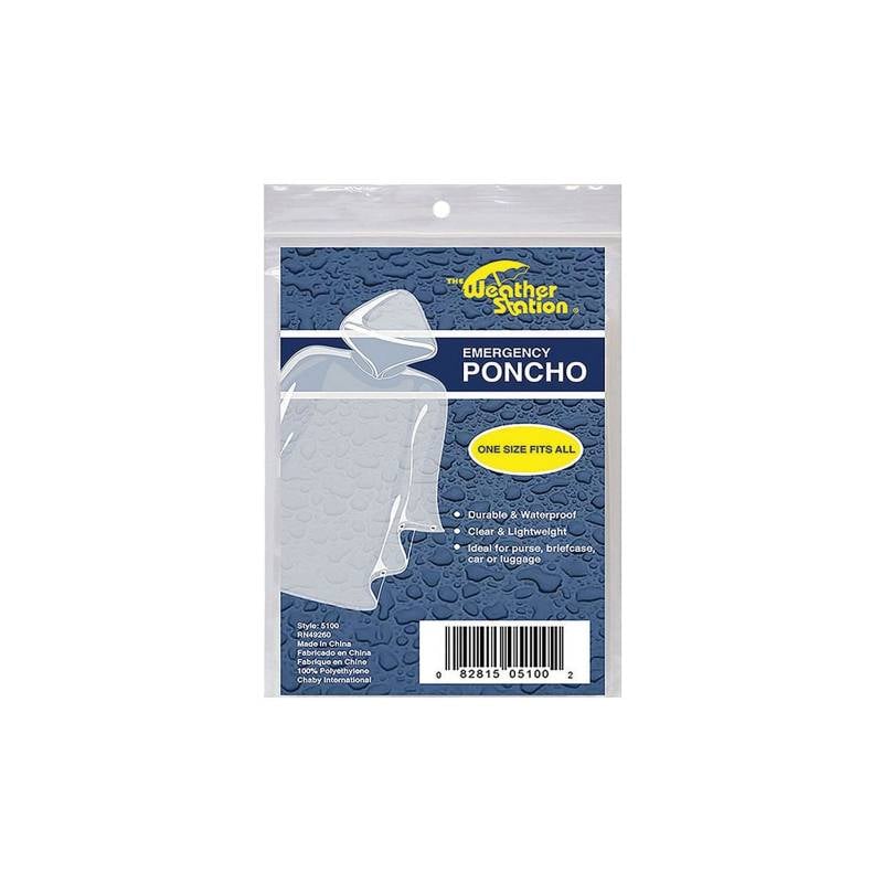 PONCHO - TRANSPARENT PANCHO ONE SIZE FITS ALL