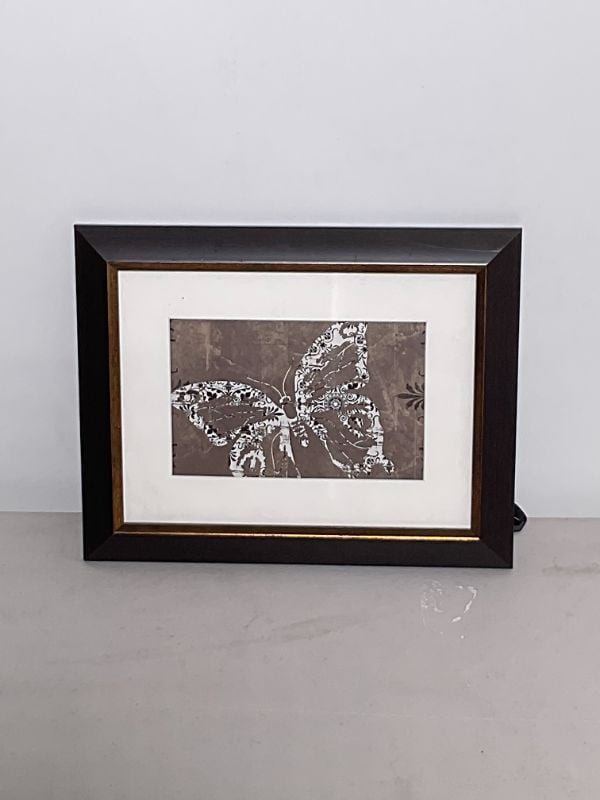 Cream Matted Butterfly