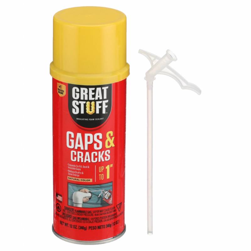 GREAT STUFF GAPS AND CRACKS EXPANDING FOAM NATURAL COLOR 12 OZ