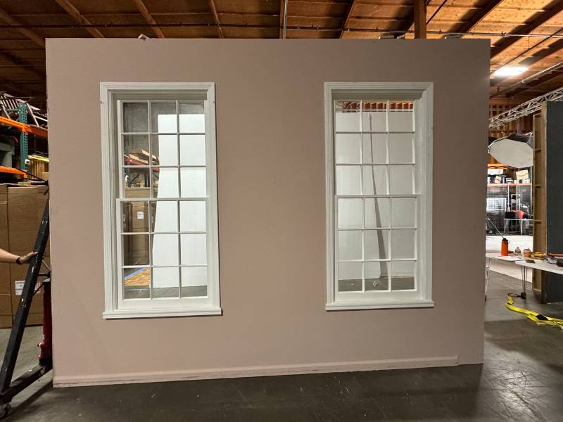 Flat Wall w/ 2 Square Windows #2