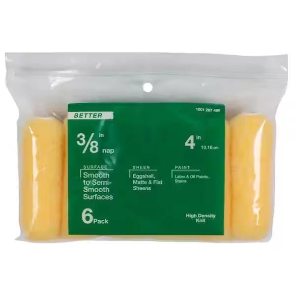 PAINT ROLLER SMOOTH TO SEMI SMOOTH FINISH 4 Inch ROLLS