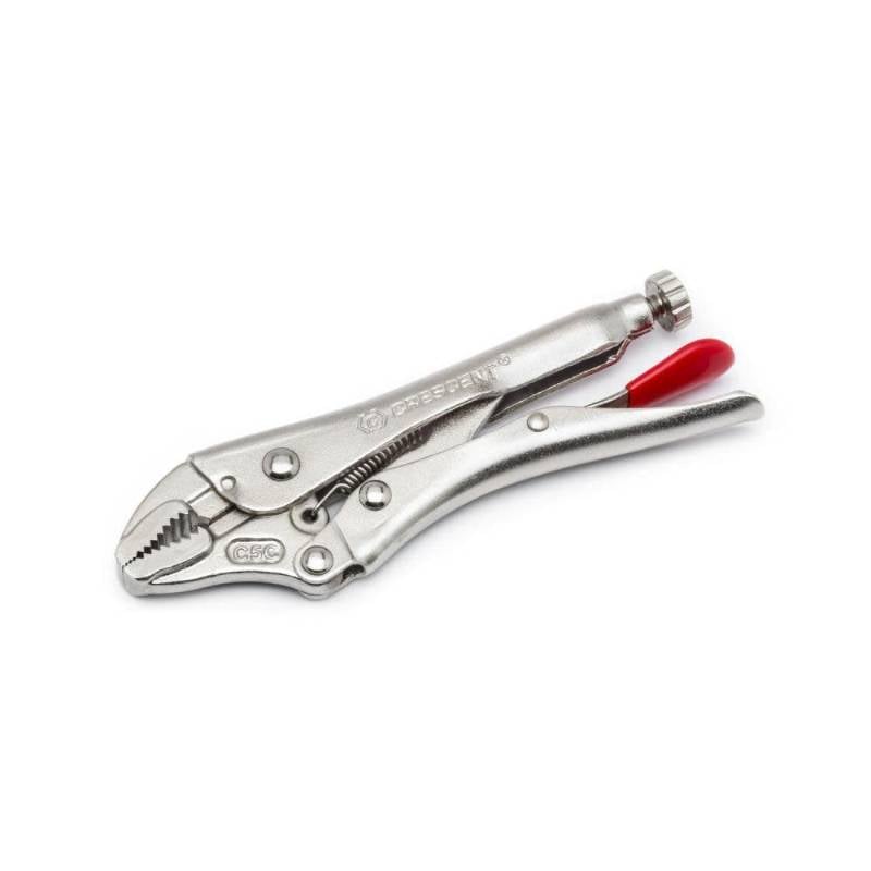 LOCKING PLIERS - CRESCENT CURVED JAW LOCKING PLIERS WITH WIRE CUTTER 5 Inches