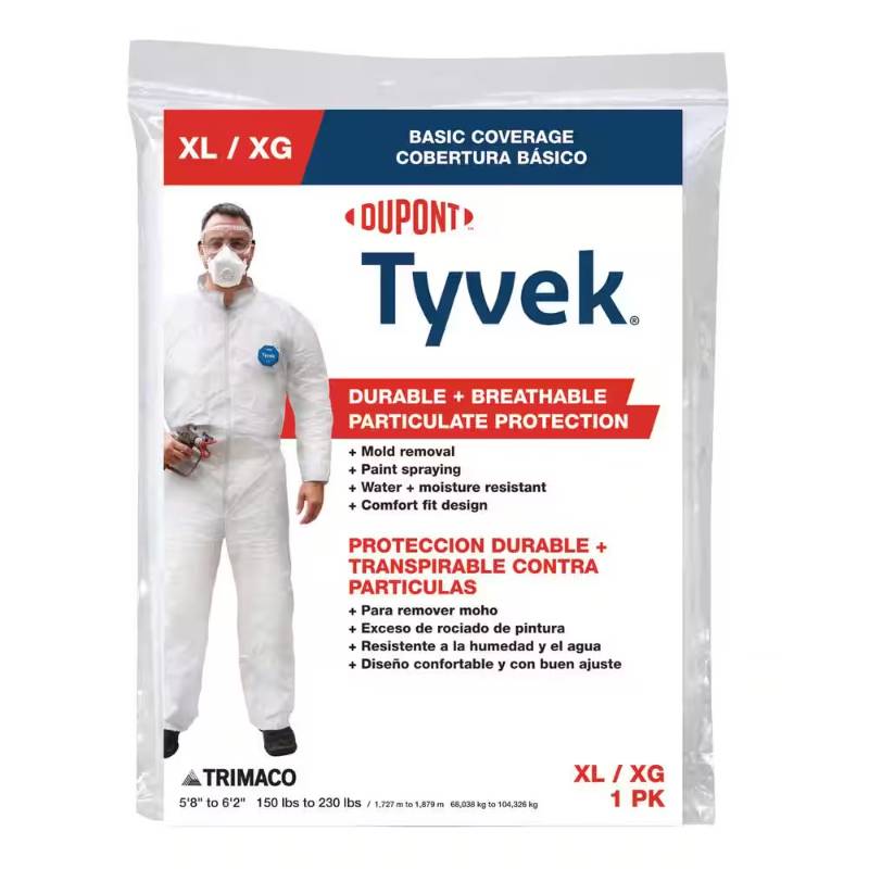 PONCHO - TYVEK XL BASIC COVERAGE PROTECTION SUIT