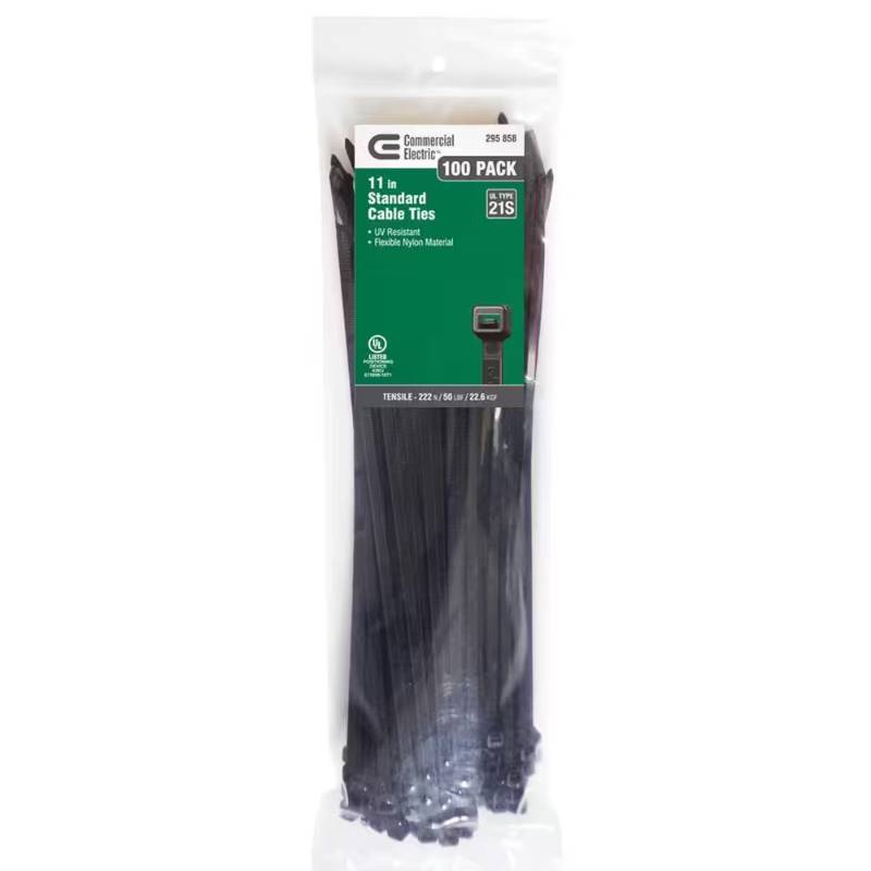 ZIP TIES - BLACK CABLE TIES 11 Inches
