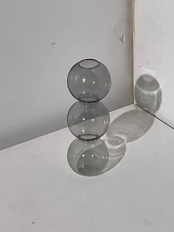 Bubble Shape Glass Vase