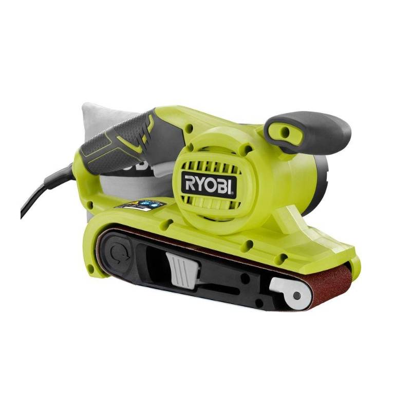 RYOBI BE319 6 Amp Portable 320 Feet / Minute Corded Belt Sander (3” x 18”) w/ Onboard Removable Dust Bag
