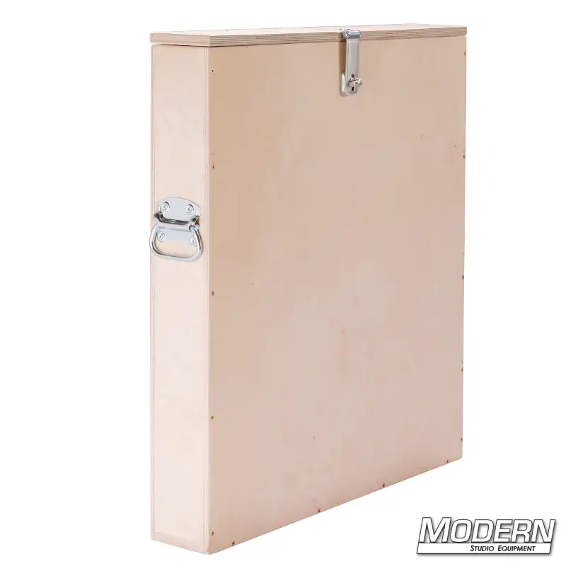 Modern Studio 2x2 Mirror with Wood Crate
