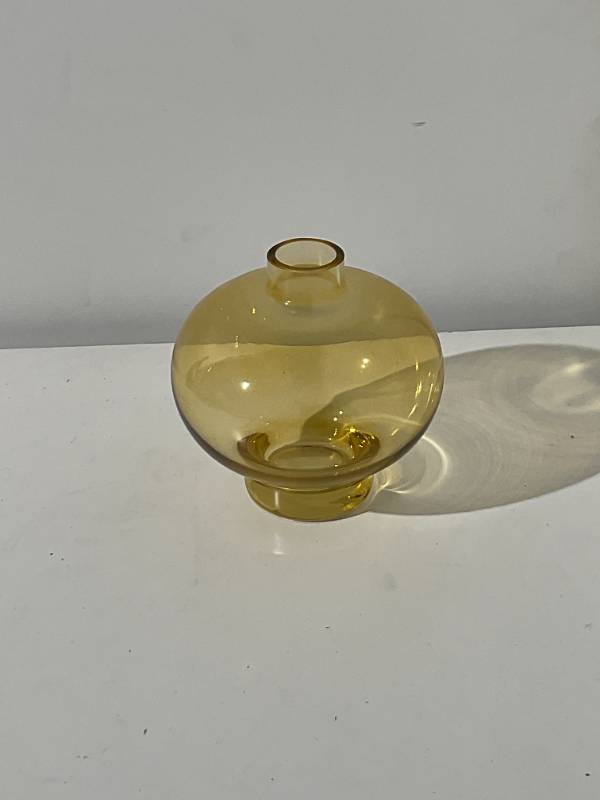 Small Amber Bubble Vase