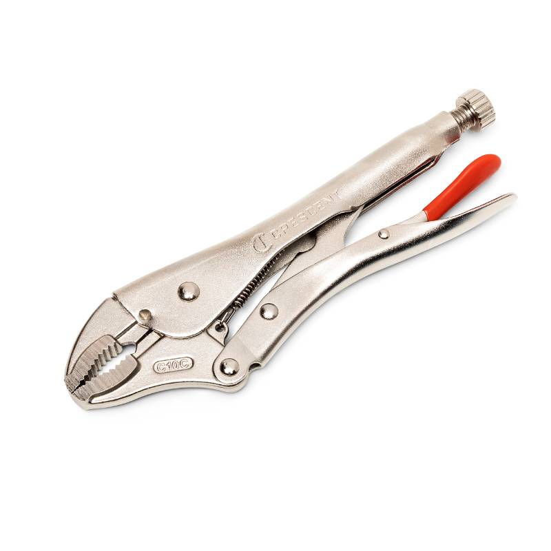 LOCKING PLIERS - CRESCENT CURVED JAW LOCKING PLIERS WITH WIRE CUTTER 10 Inches