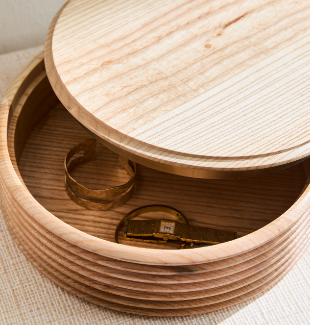 Peyton Wood Decorative Container