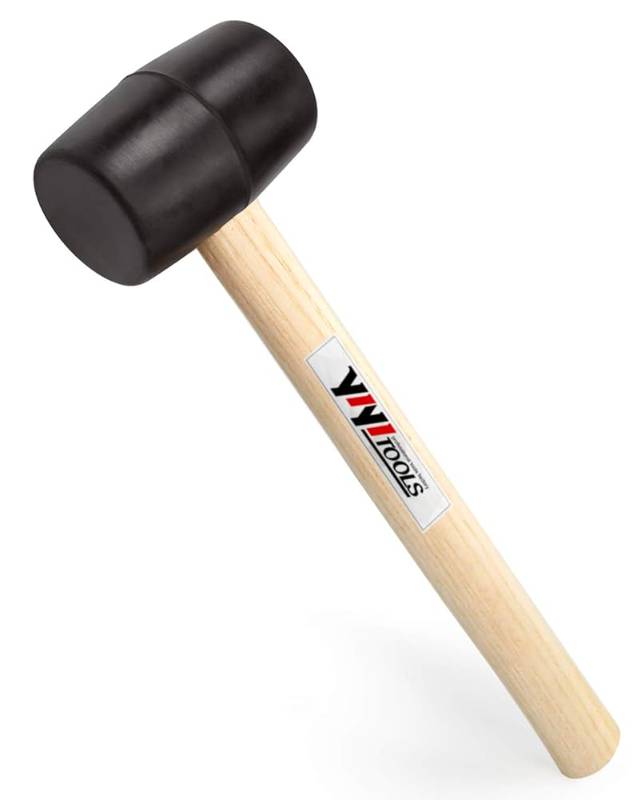 MALLET - RUBBER MALET WOOD HANDLE 12 Inch