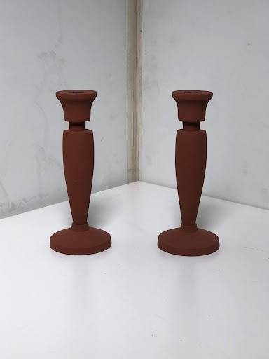 Rolling Greens Terracotta Taper Holder