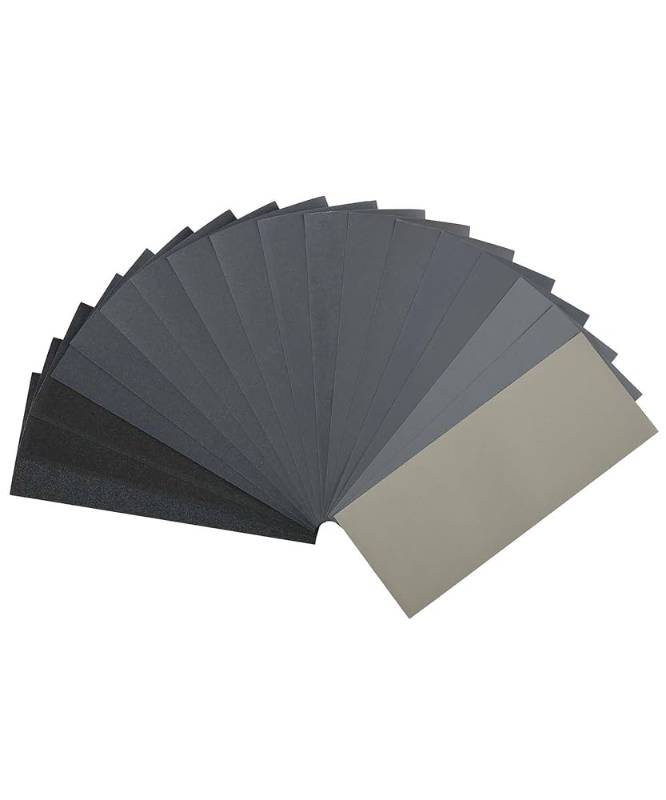BATES SAND PAPER 120 - 3000 GRIT SET