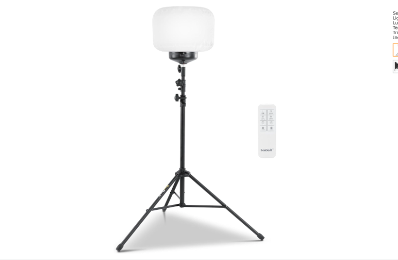 SeeDevil 60 Watt LED Ballon Light Kit