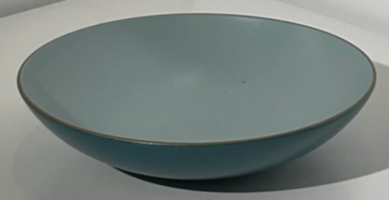 Shallow Salad Bowl Aqua
