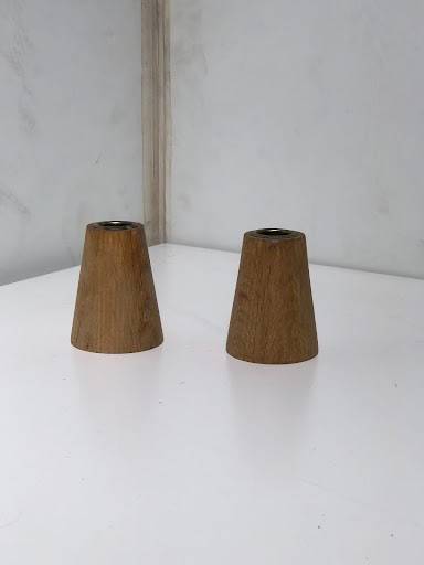 Natural Triangle Candle Holder