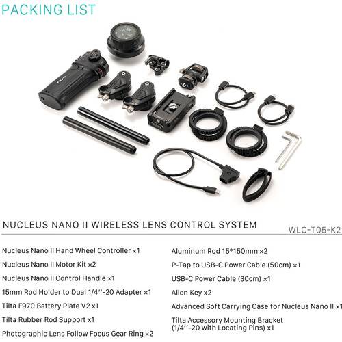 Tilta Nucleus Nano II Wireless Lens Control System with Control Handle Kit