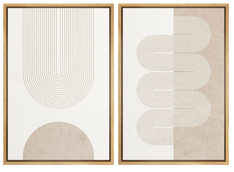 Modern Pastel Tan Art