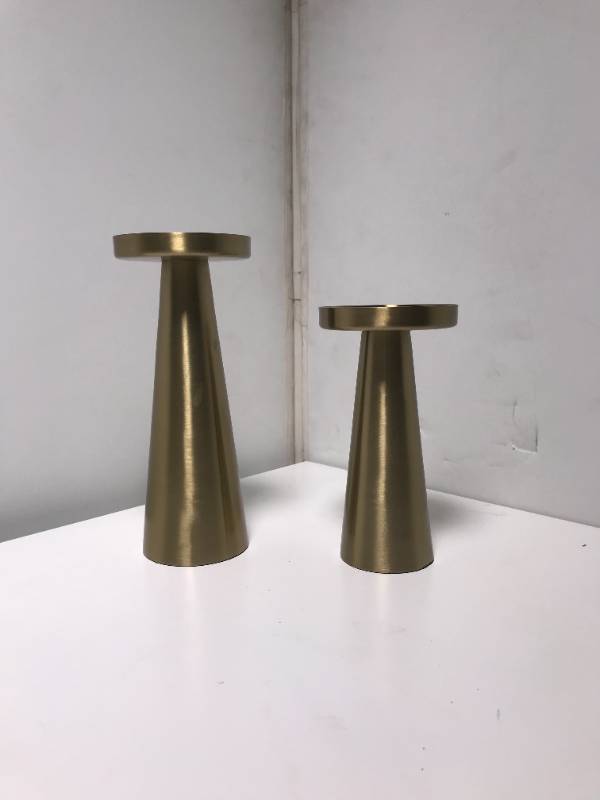 World Market Gold Pillar Holder