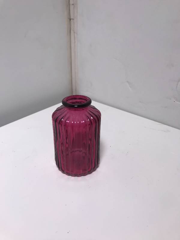 Decorative Glass Rib Vase