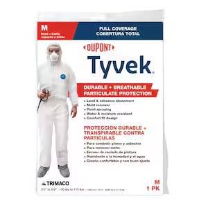 PONCHO - TYVEK MEDIUM FULL COVERAGE PROTECTION SUIT