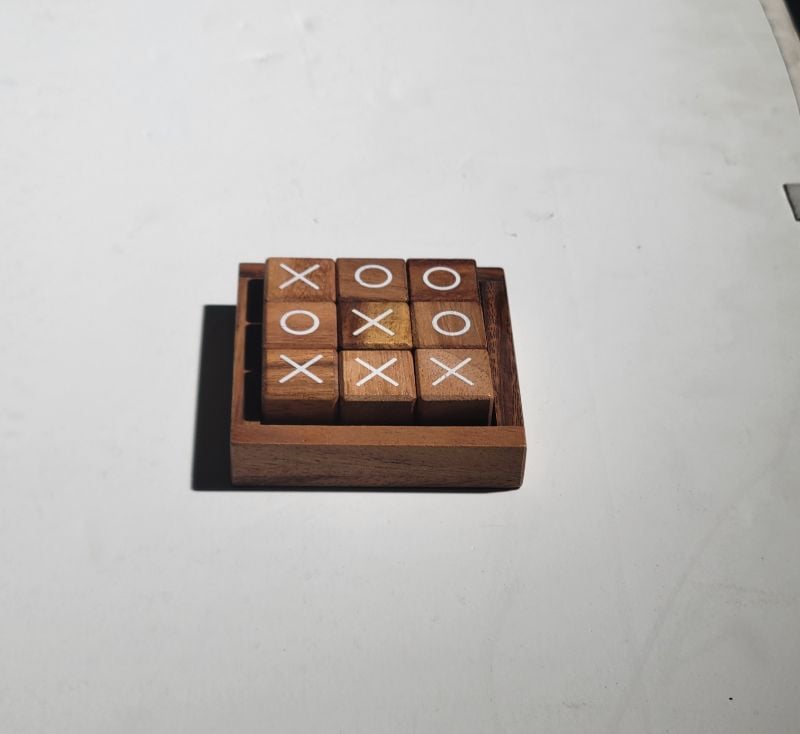 Wooden Tic-Tac-Toe Game Set