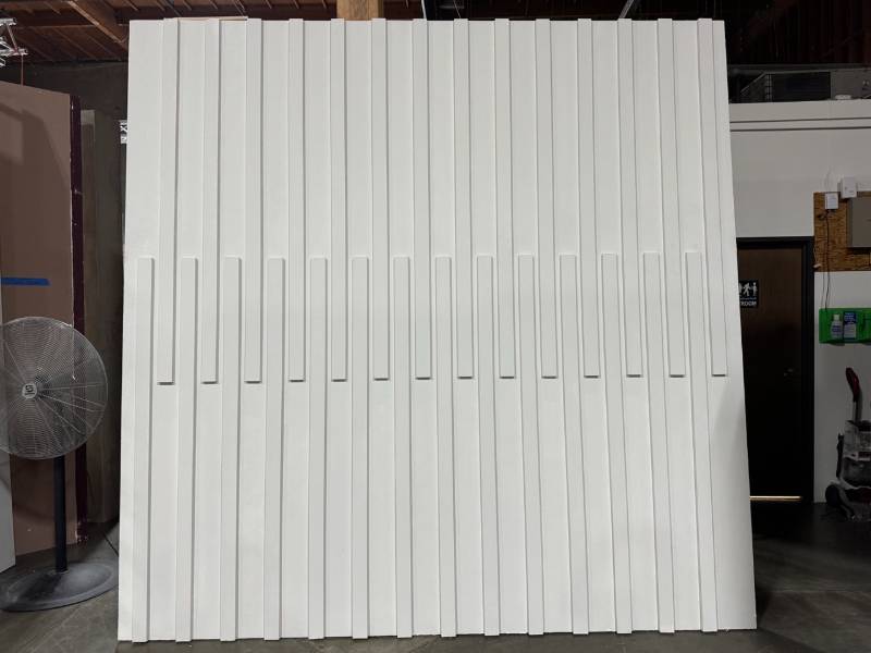 Flat Textured with 1"X3" Wood Panels