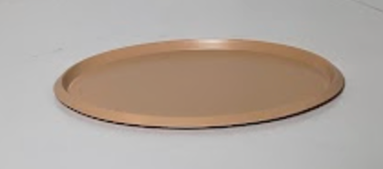 Aluminium Oval Light Orange Tray