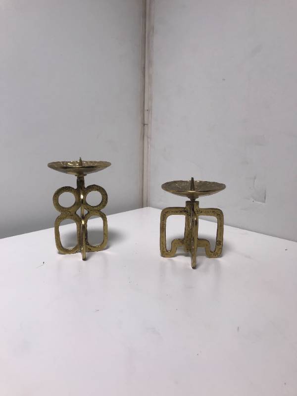 Brutalist Rare Hand Hammered Holder
