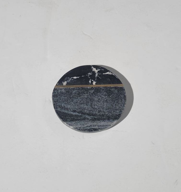 Marble Coasters With Gold Thread