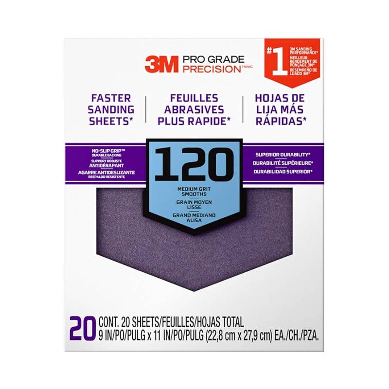 3M 120 GRIT SANDING PAPER
