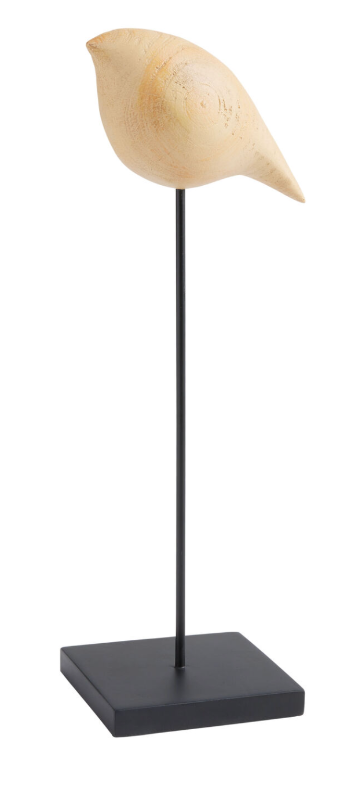 Tall Faux Wood Bird Abstract