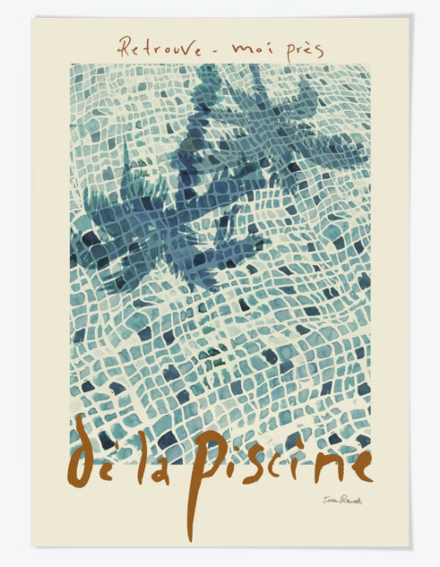 De La Piscine Art Print