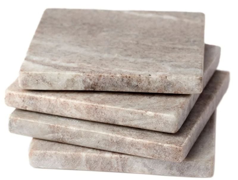 Broan Galaxy Marble Square Coasters Set of 4