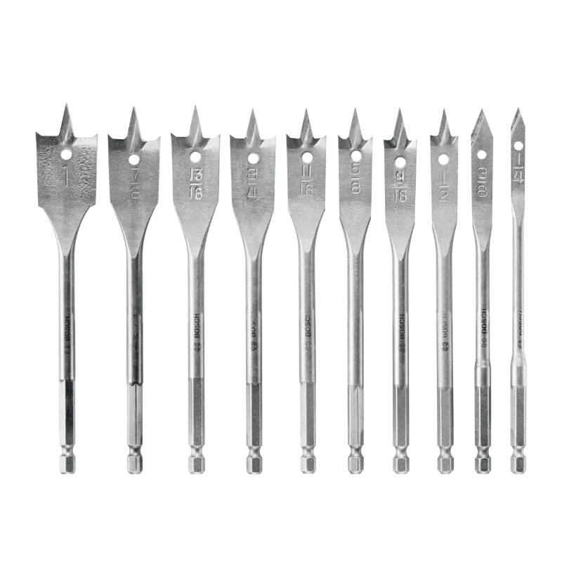 BITS - BOSCH SPADE BIT SET 10 PC