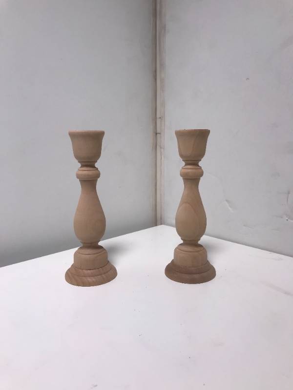 light wooden Candle Holder