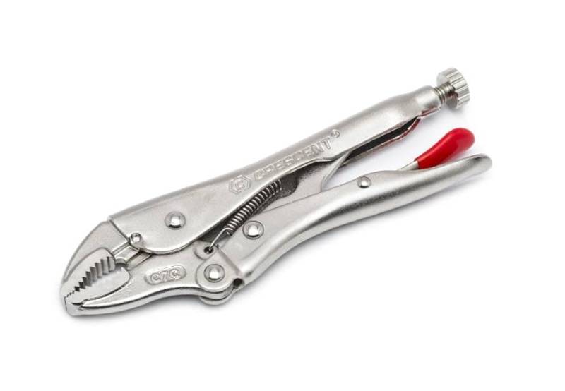 LOCKING PLIERS - CRESCENT CURVED JAW LOCKING PLIERS WITH WIRE CUTTER 7 Inches