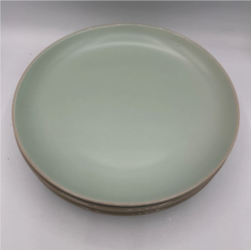 Gibson Home Rockaway Stoneware Dessert Plates in Matte Teal